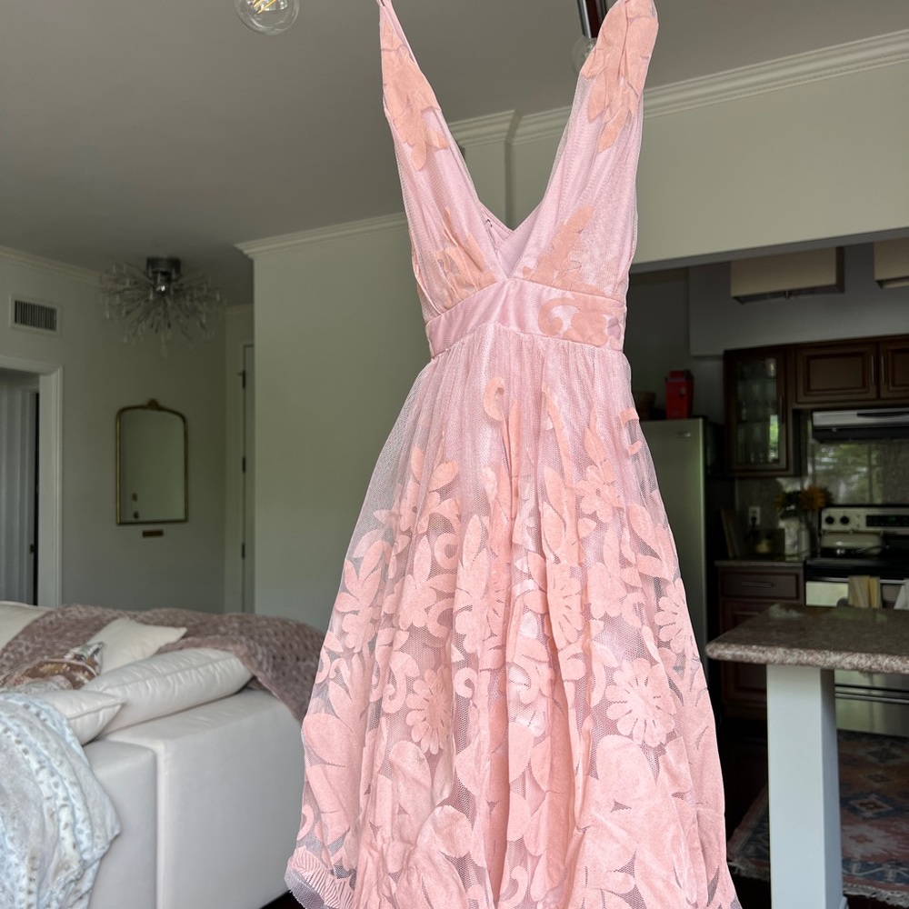 Beautiful Blush Pink Lace Dress